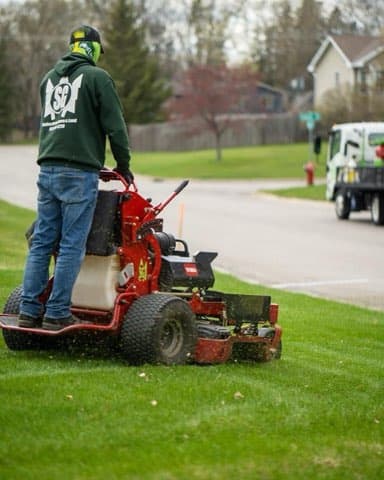 Professional landscaping team